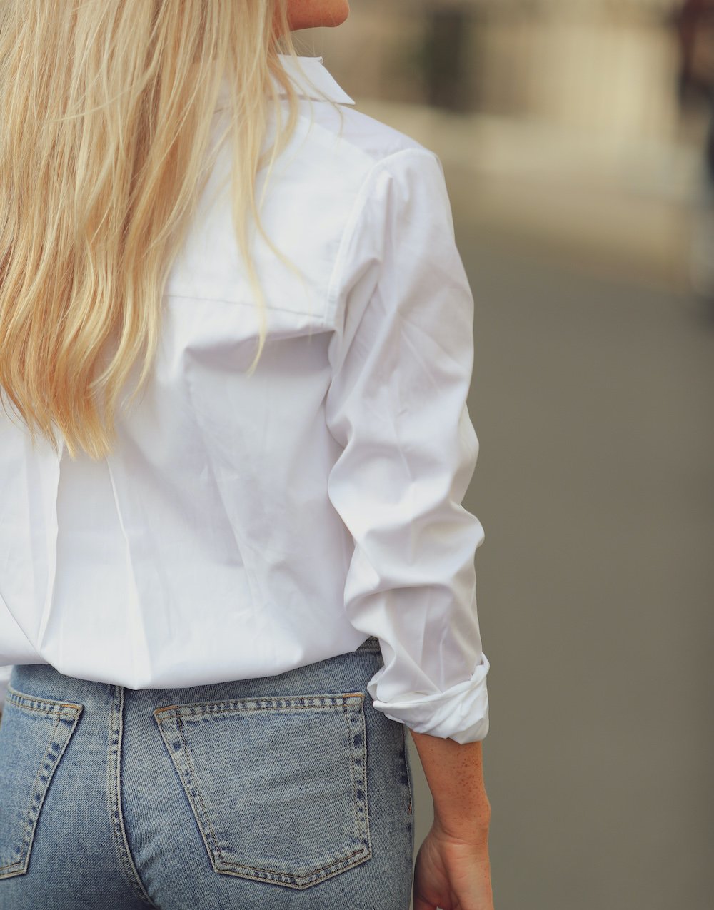 Organic White Boyfriend Shirt