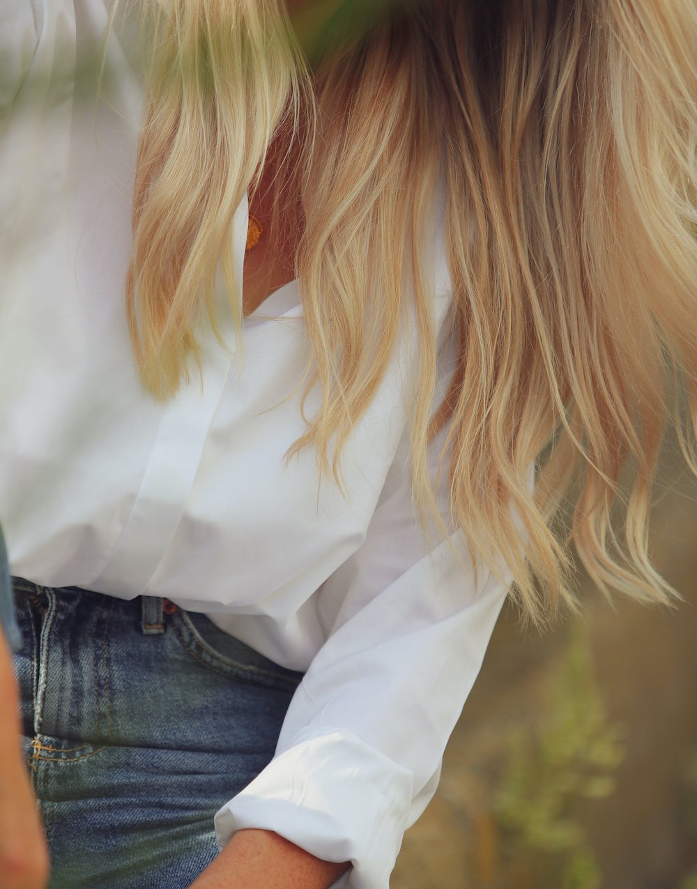 Organic White Boyfriend Shirt