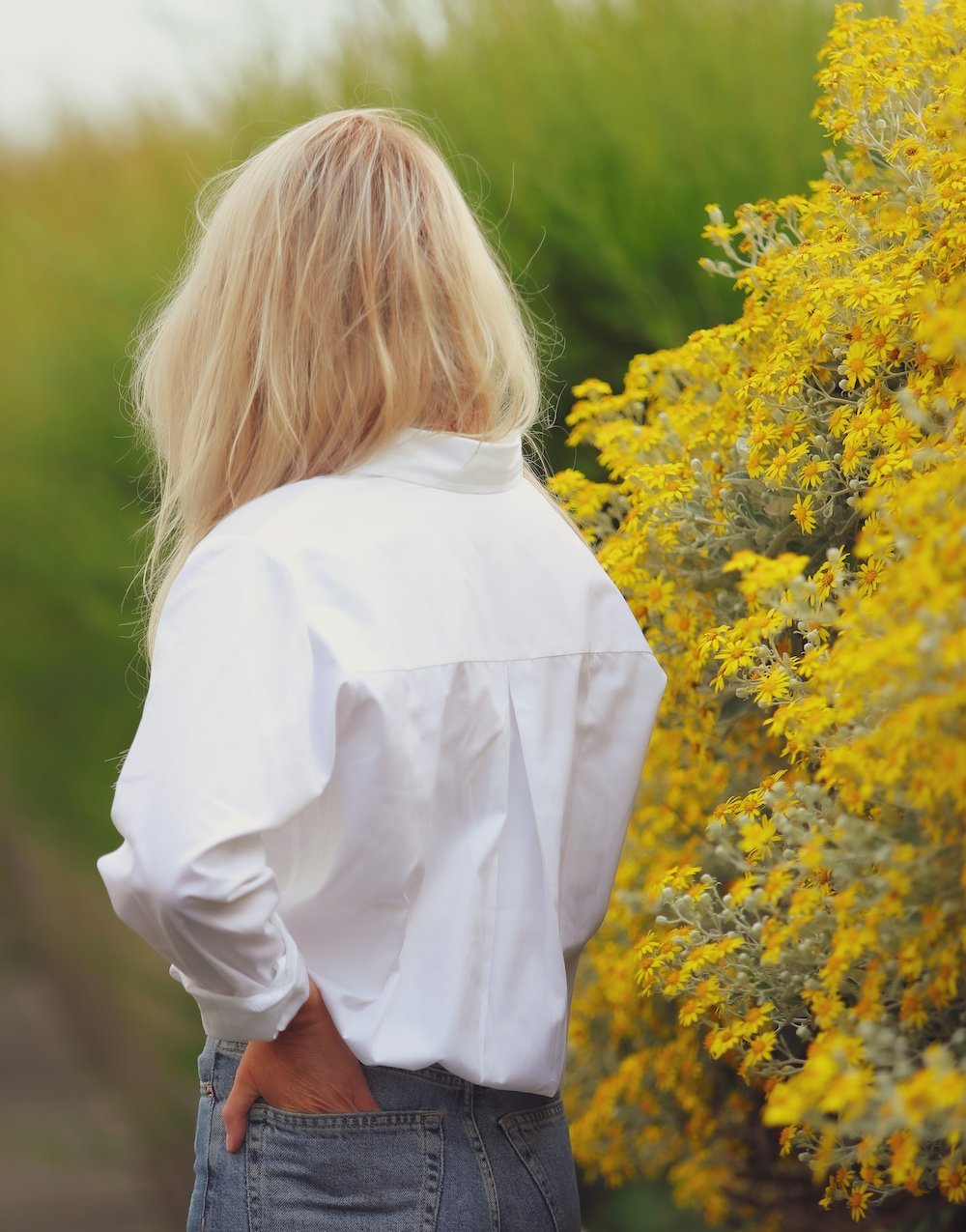 Organic White Boyfriend Shirt