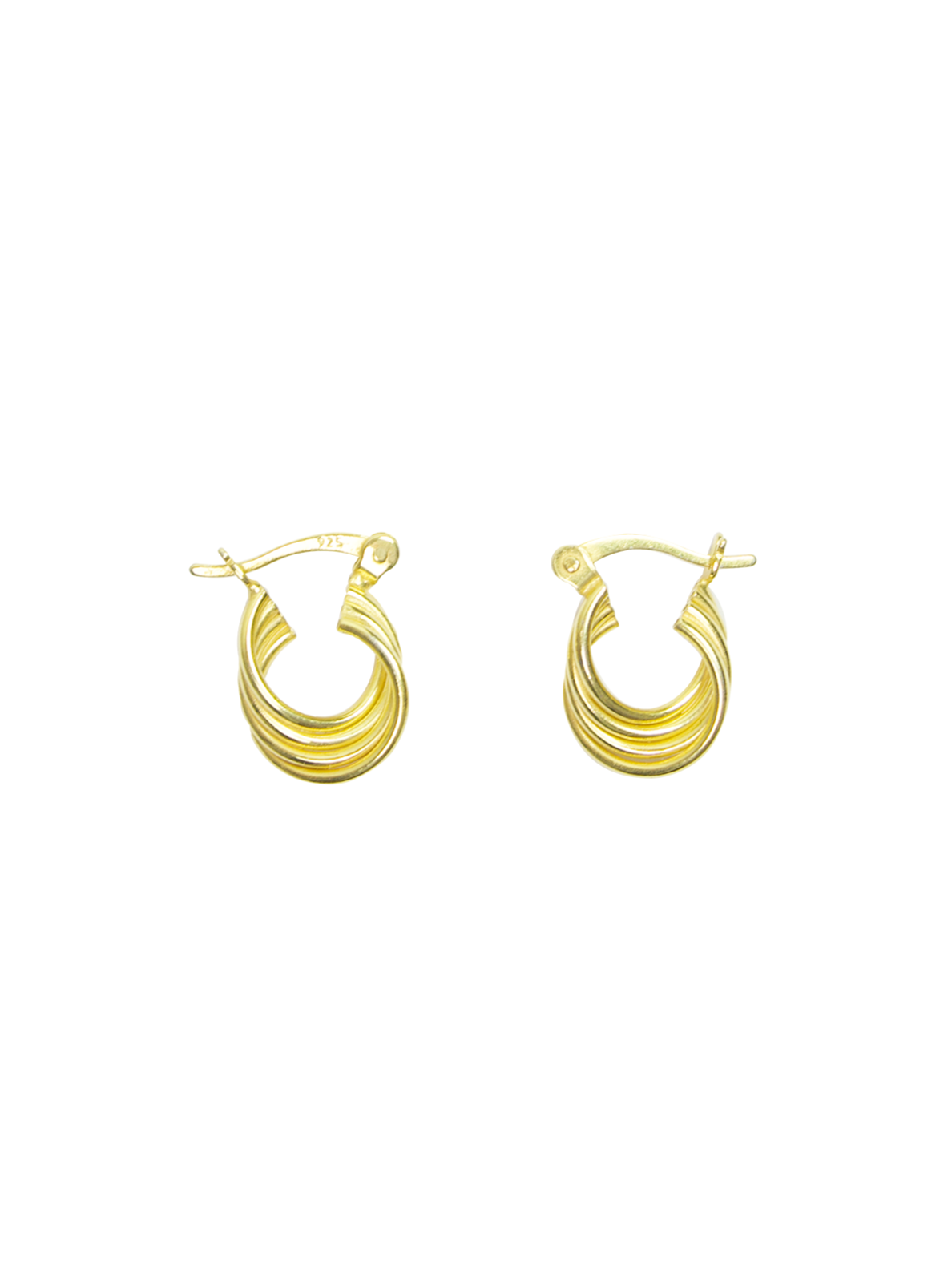 Adina Twist Small Huggie Hoop Earrings