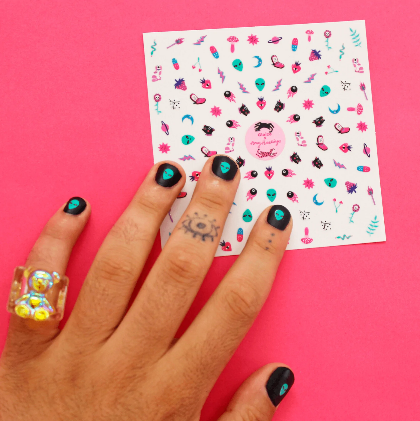 'Glaize x Amy Hastings' Nail Art Stickers