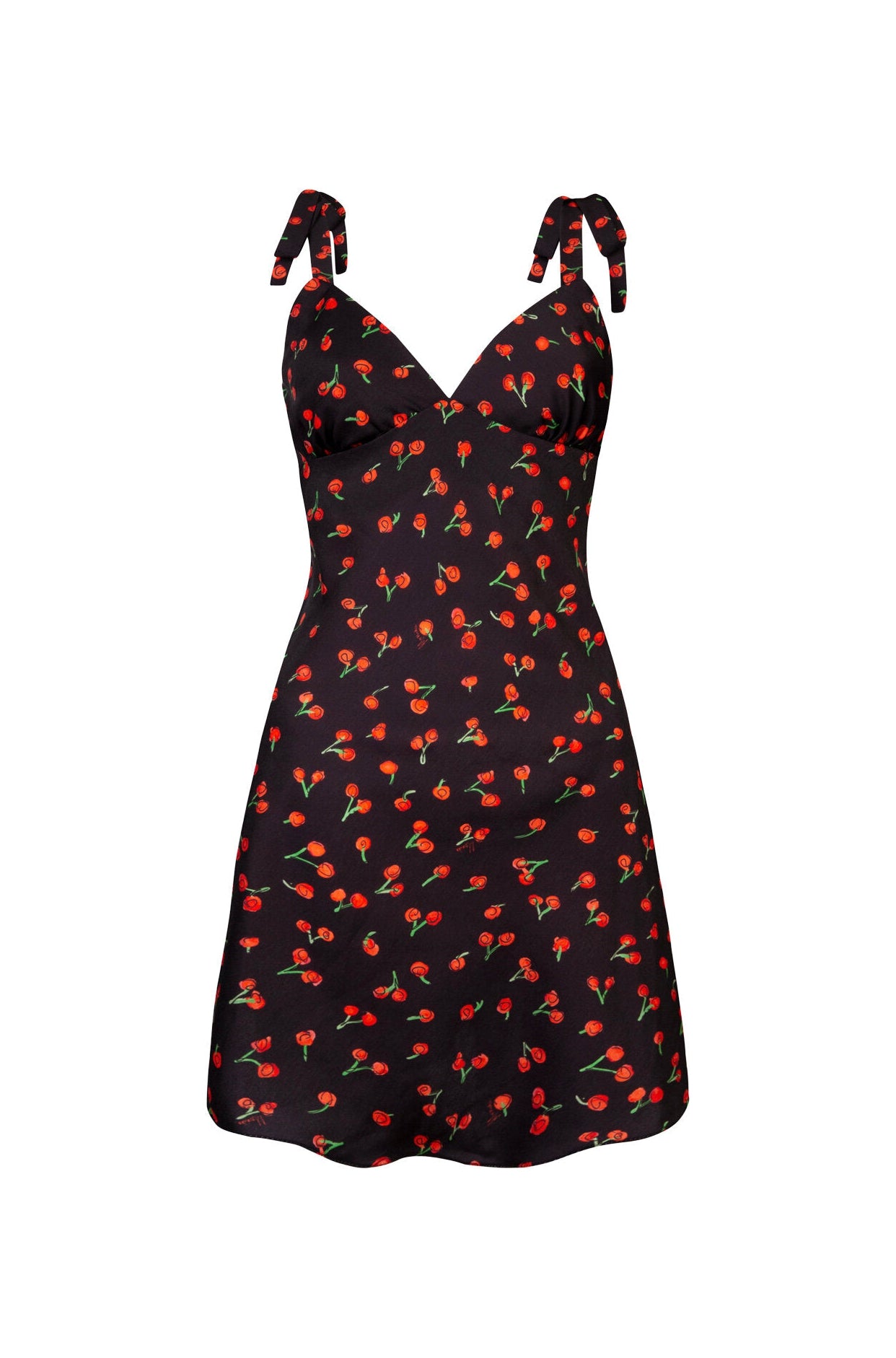 Alana Mini Slip Dress - Black Cherry