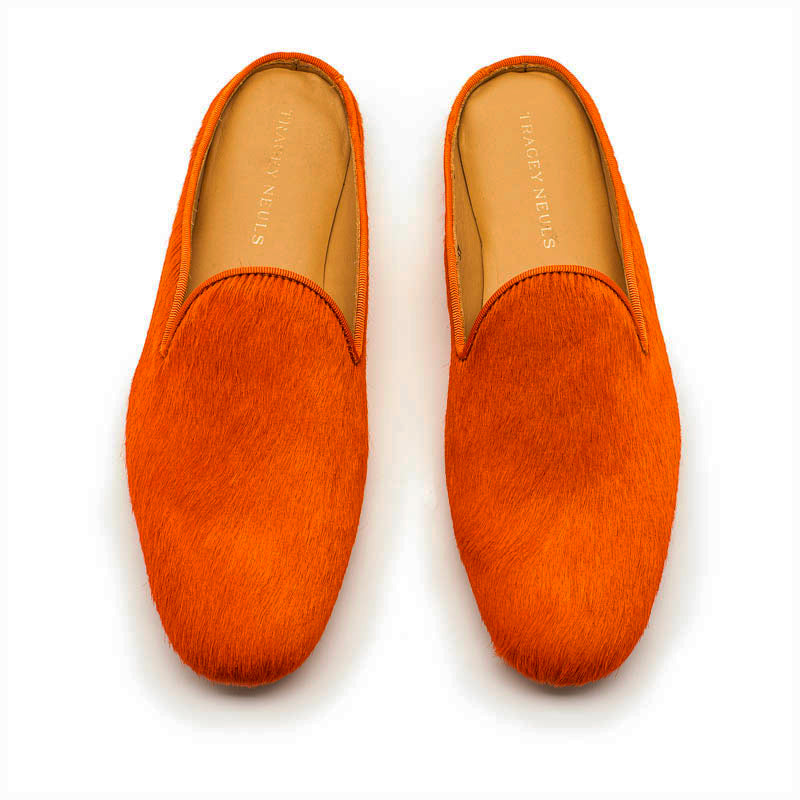 CUDDY Carrot | Hair On Leather Mule