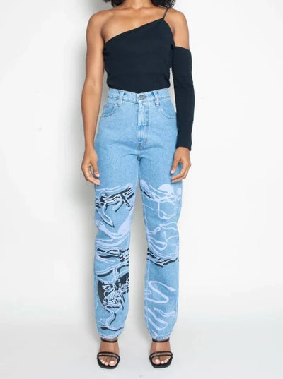 High Waisted Organic & Recycled Moss Movement Jeans