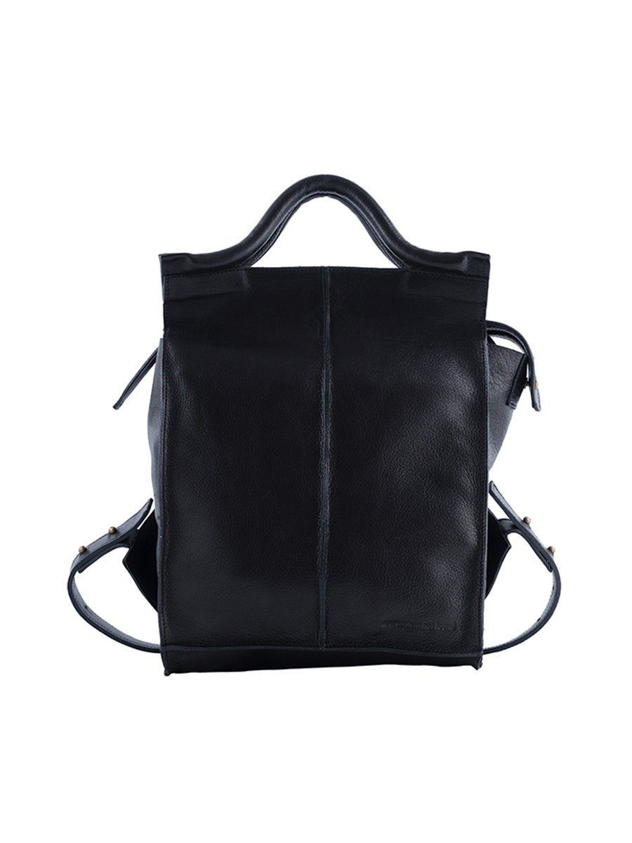 Urban and modern vegetable tanned leather backpack
