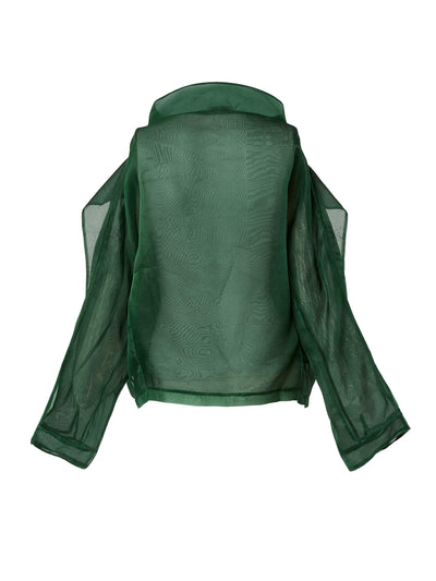 Short Papillon Jacket in Dark Green