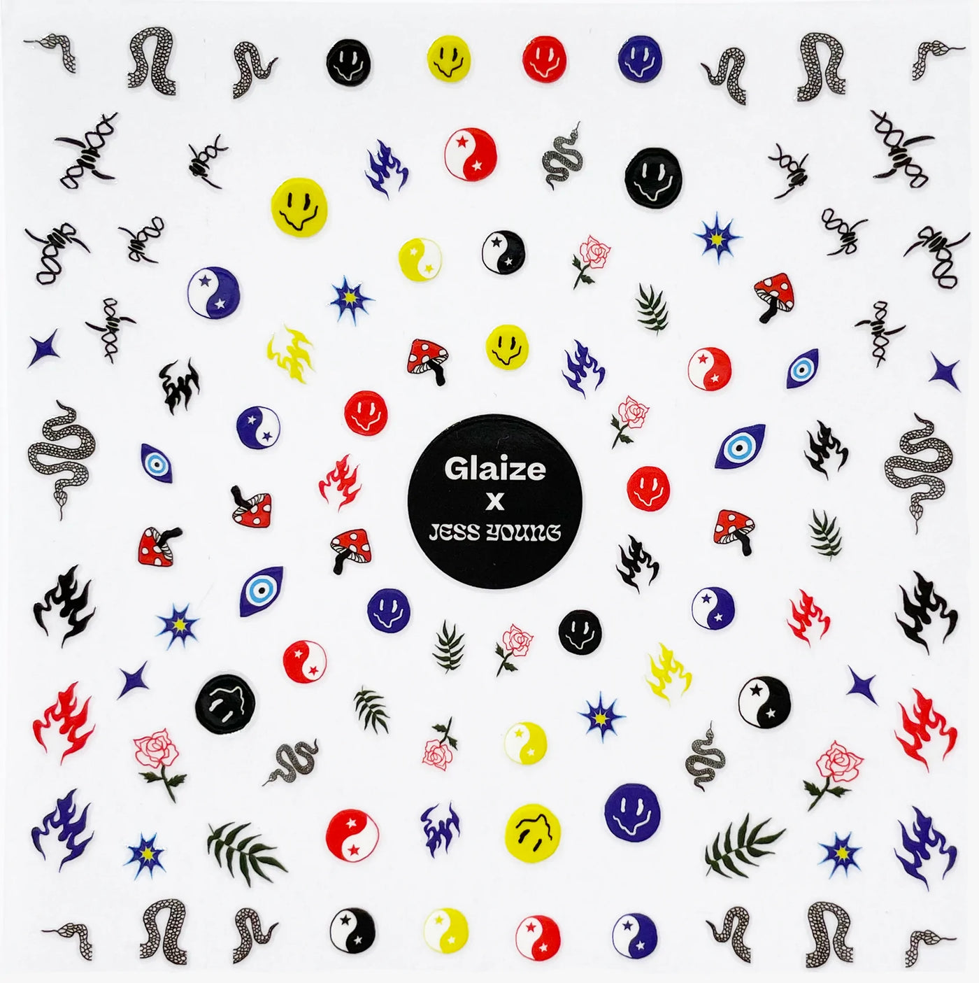 'Glaize x Jess Young' Nail Art Stickers