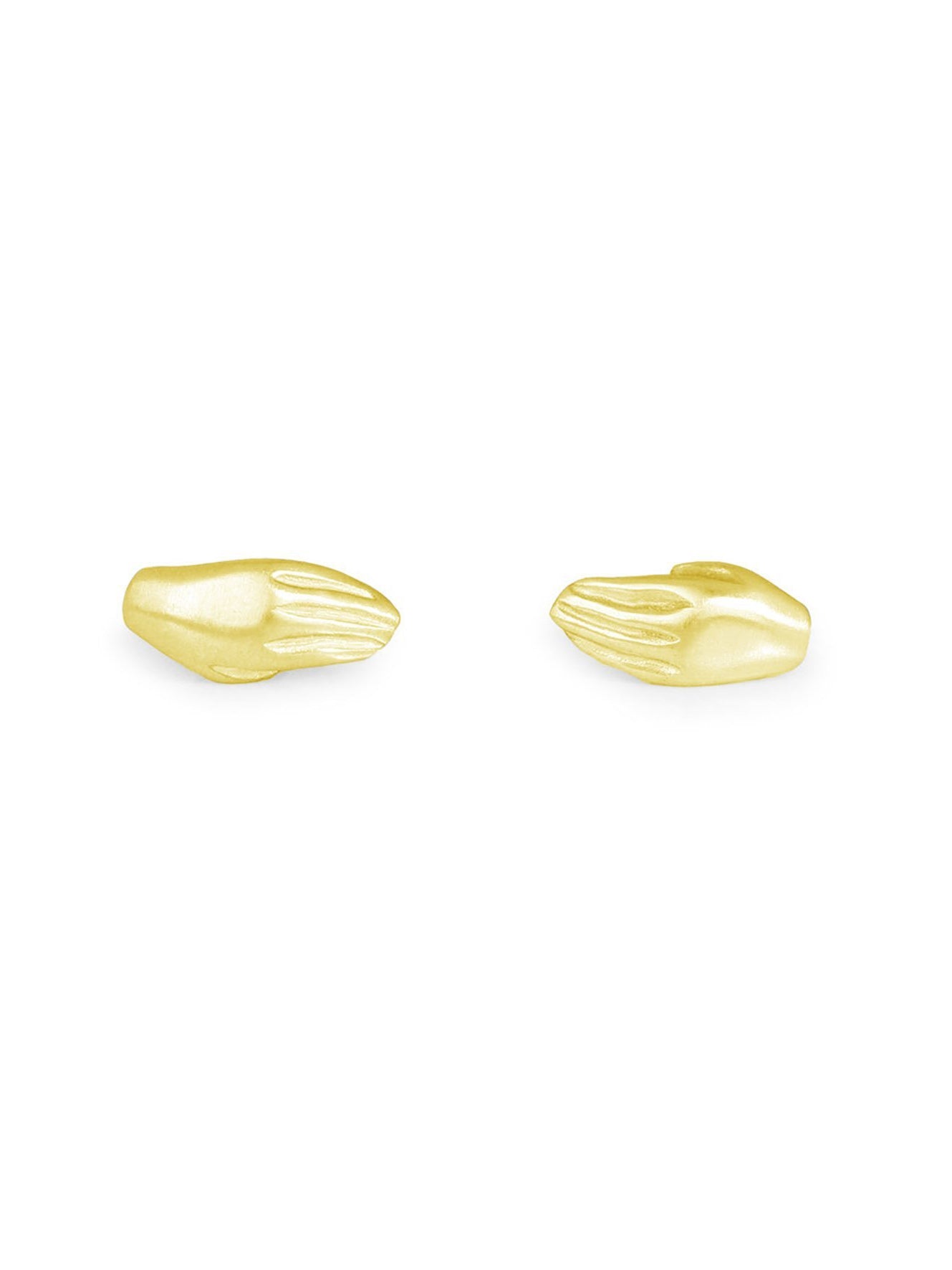 Mini Hands Studs/Earrings - 18kt Yellow Gold Plated Sterling Silver