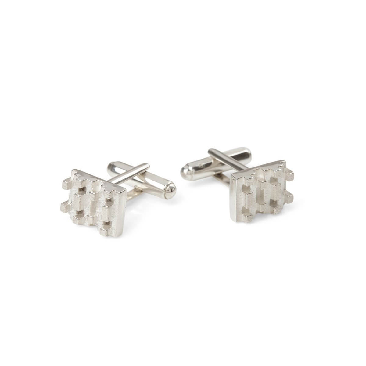 Hive Lego Cufflinks in Sterling Silver