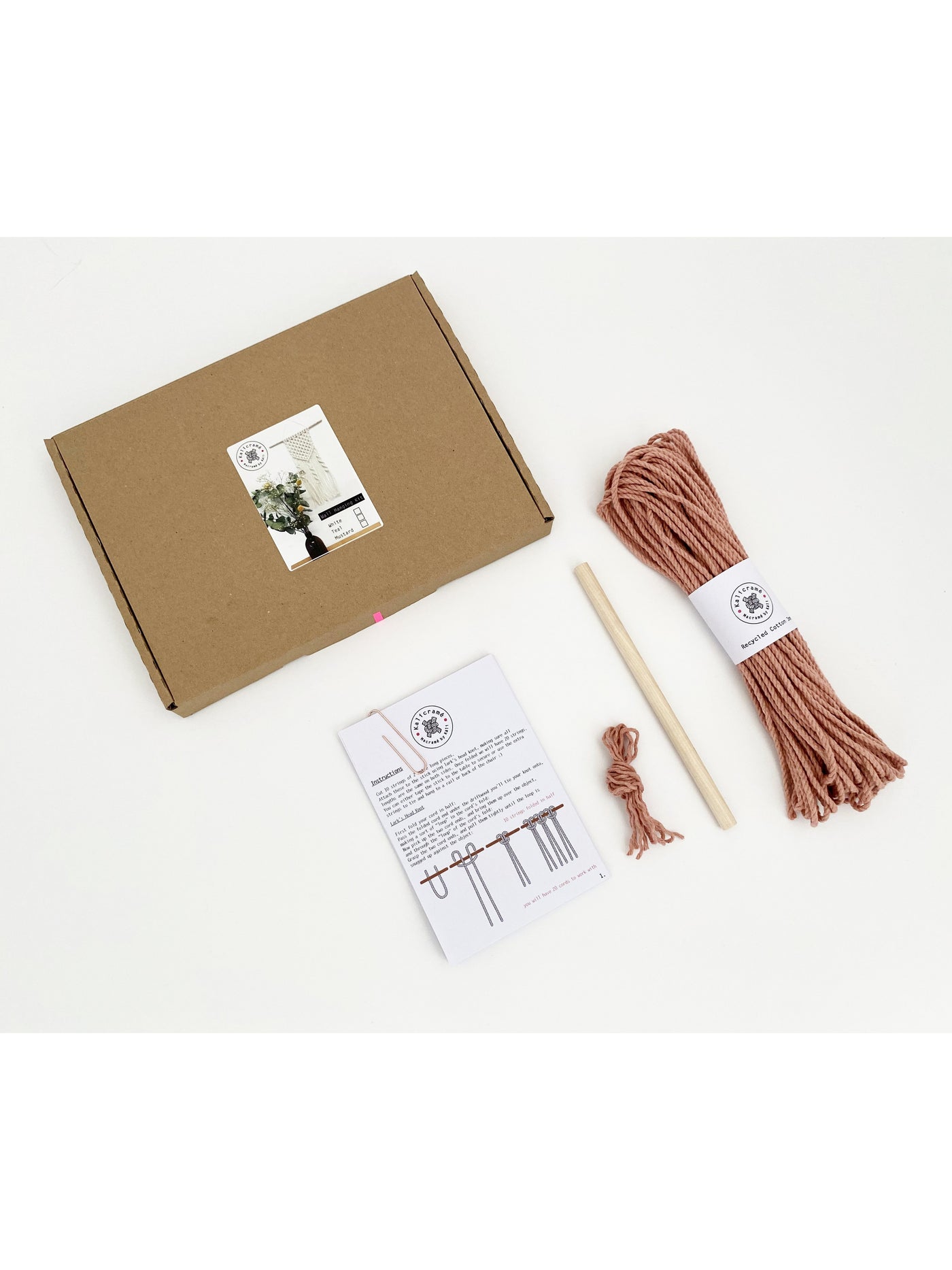 D.I.Y. Macrame Wall Hanging Kit with Video
