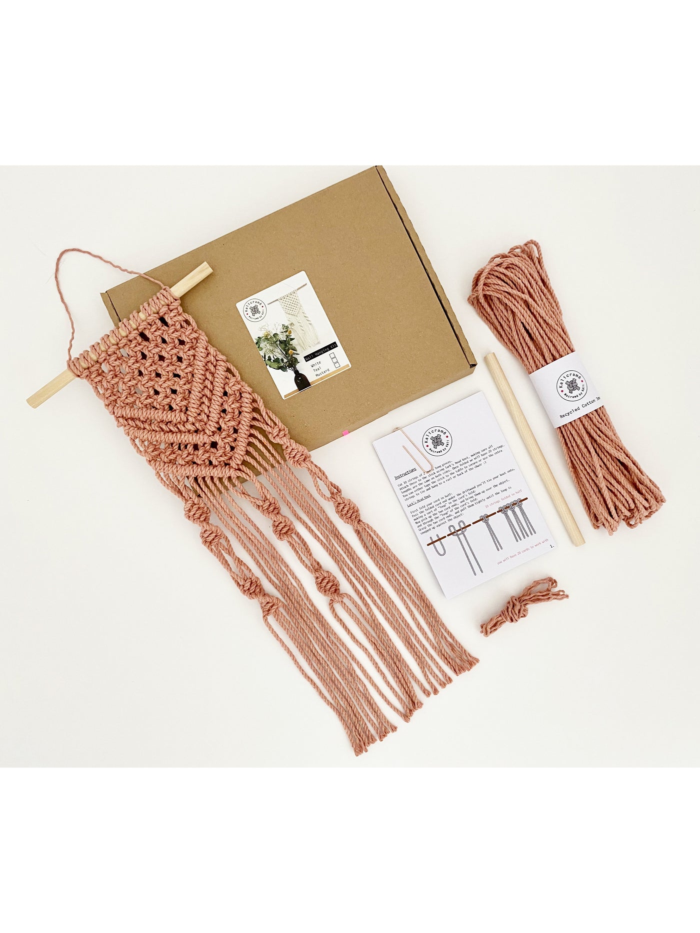 D.I.Y. Macrame Wall Hanging Kit with Video