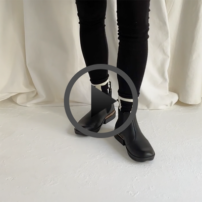 JON Smoke | Black Leather Chelsea Boot