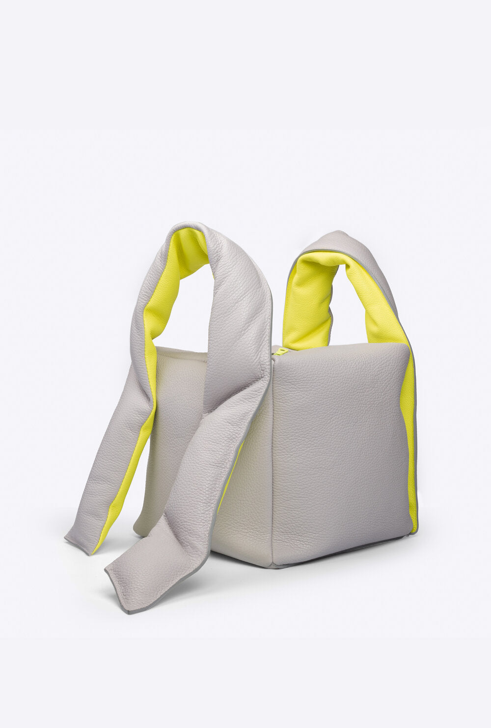 Shokupan Grande Box Bag - Grey/Yellow | Pre-Order Available