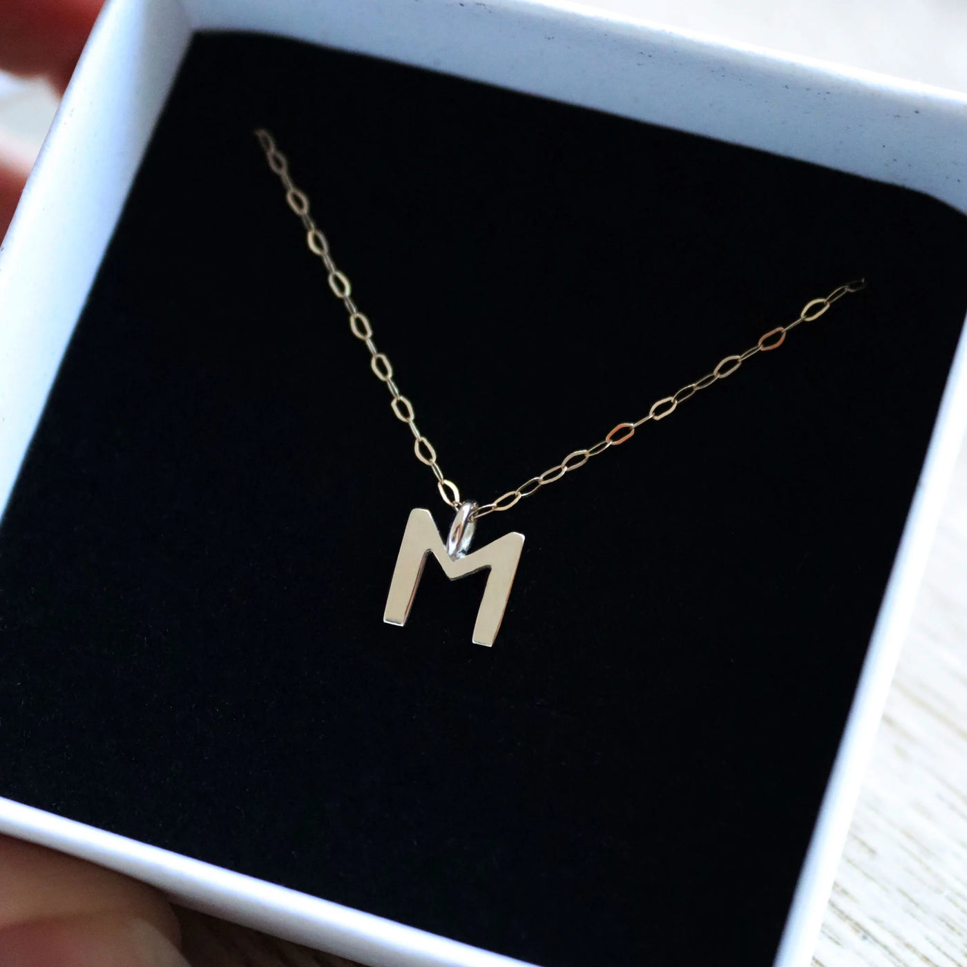Solid 9ct Gold Initial Necklace