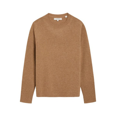 Camel Cashmere Boxy Sweater