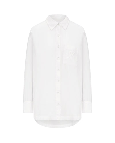 The Midi Shirt - Cotton White