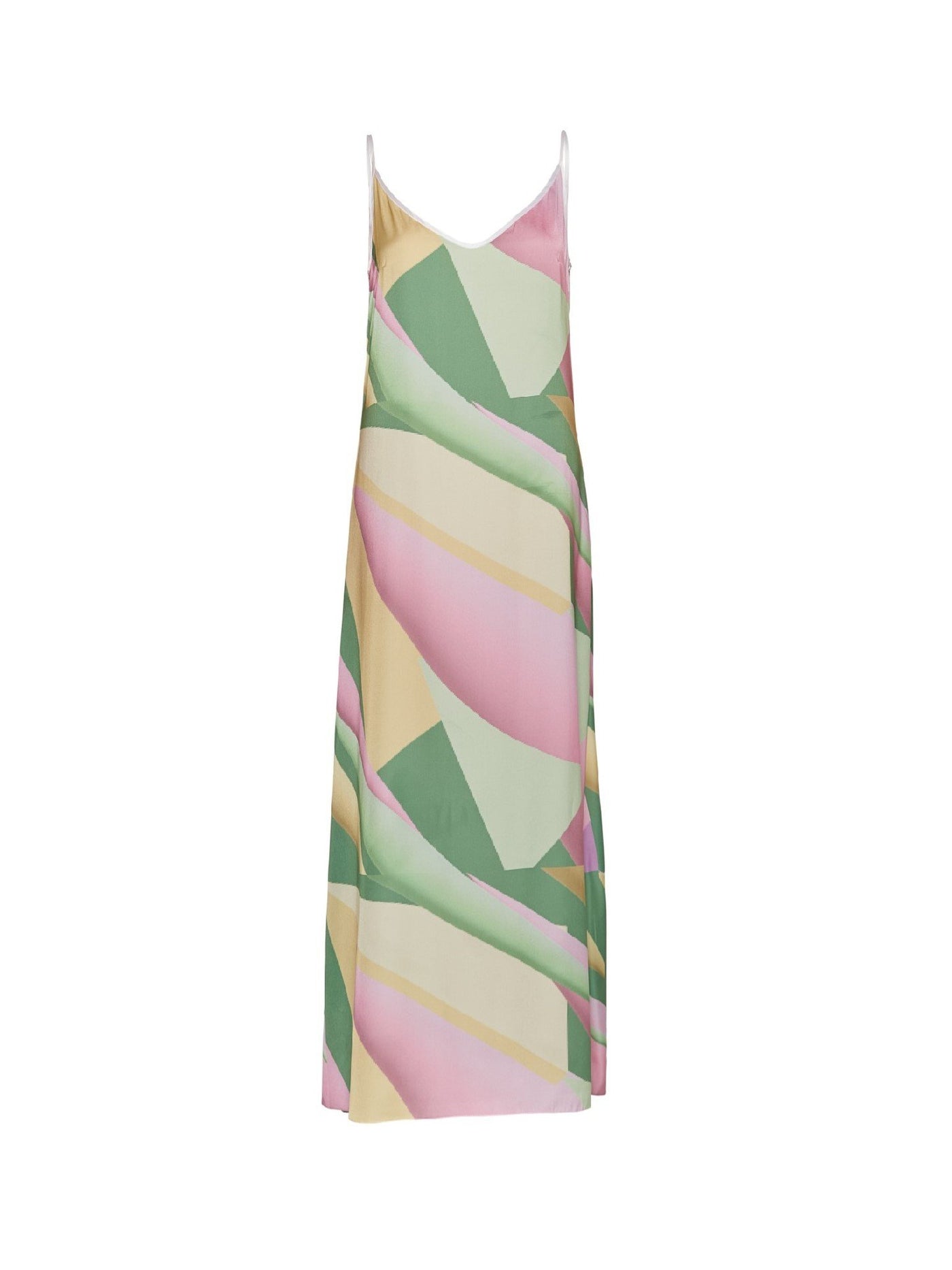 Satin Slip dress in pastel print