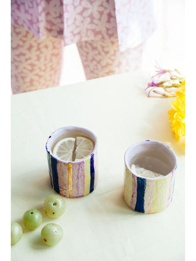 sabinna Kana Striped Mug/ Vase - LDC