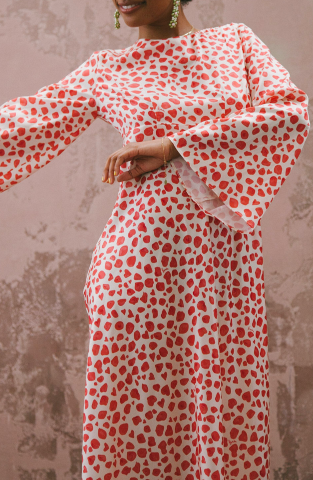 Stevie Mixed Print Maxi Dress