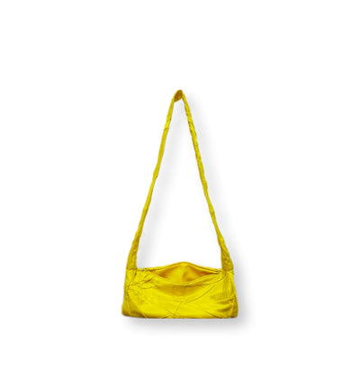 Patchwork Satin Bag - Yellow
