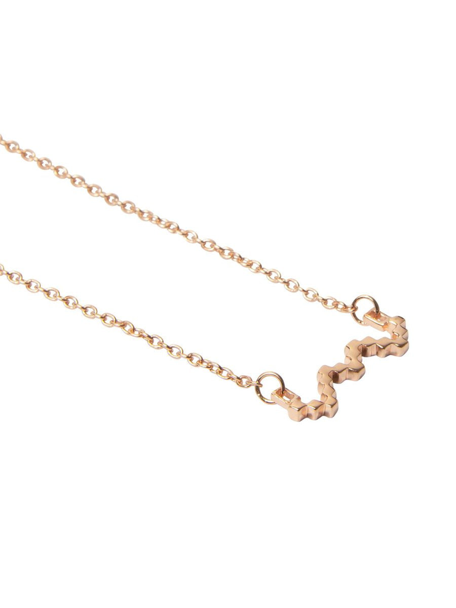 Jewel Tree Baori Silhouette Necklace in Rose Gold