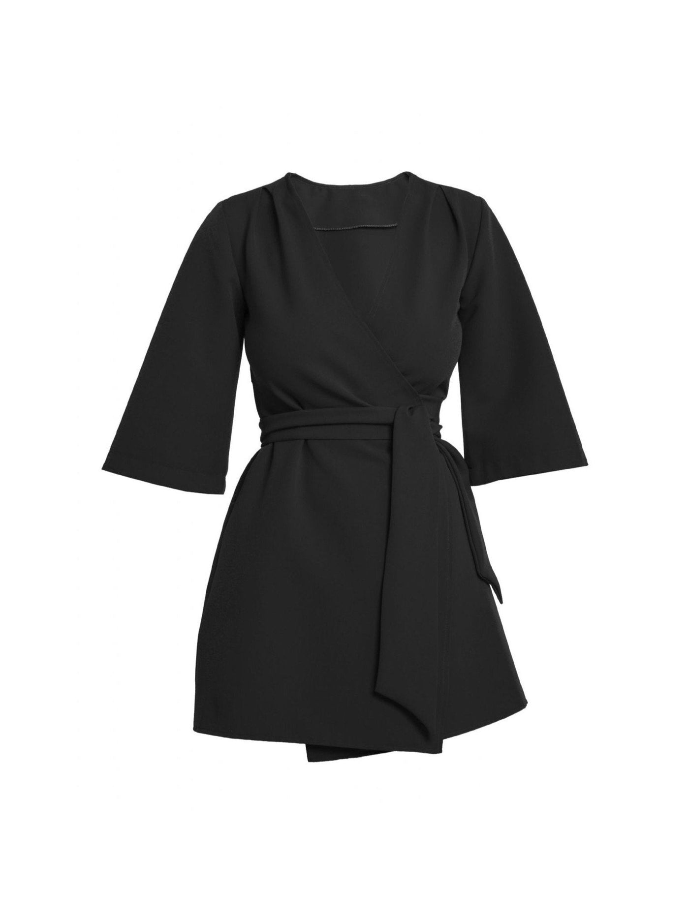 Mary-H-Wrap dress in Black