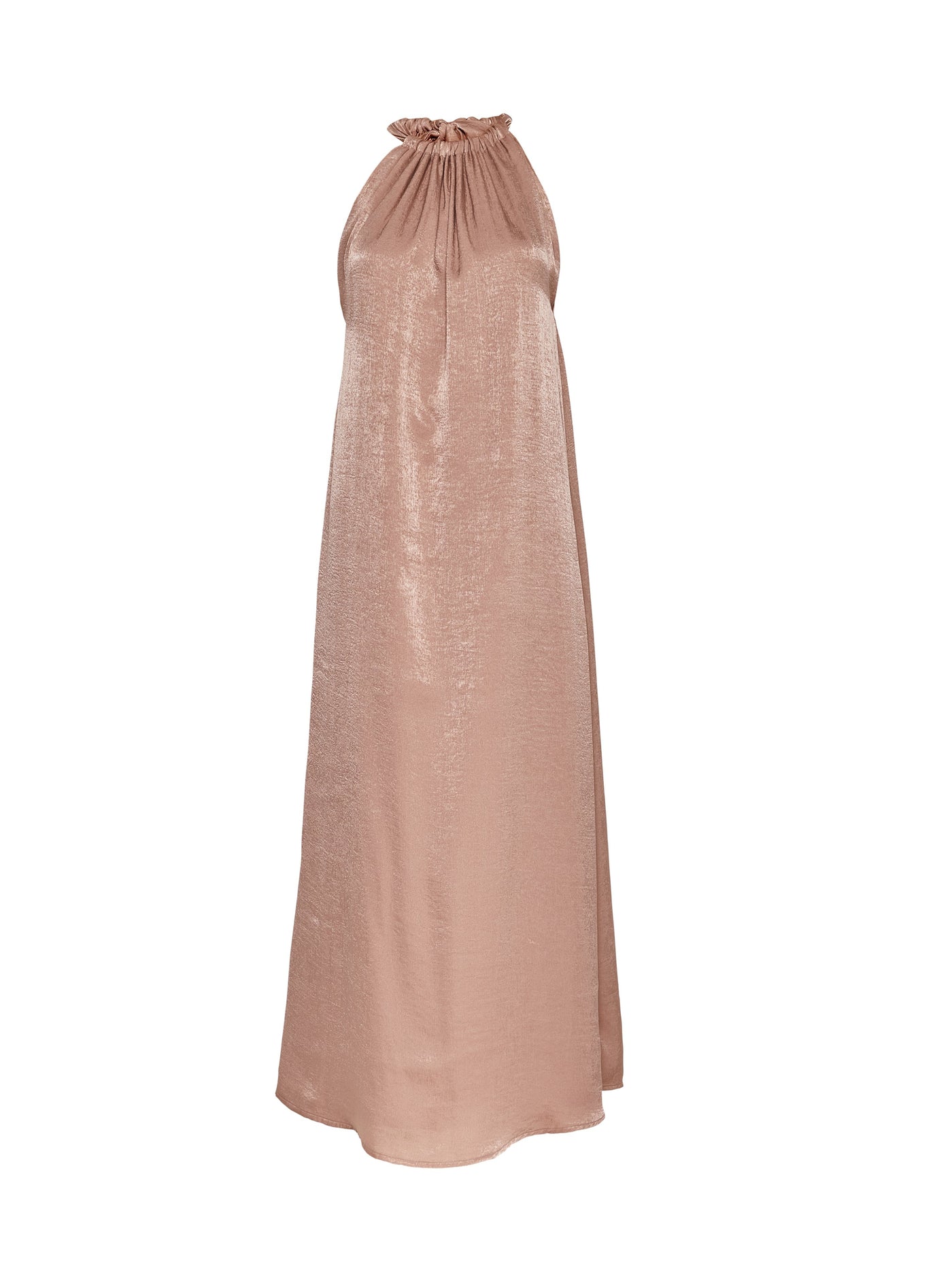 Satin sleeveless Maxi dress in oyster by Cocoove
