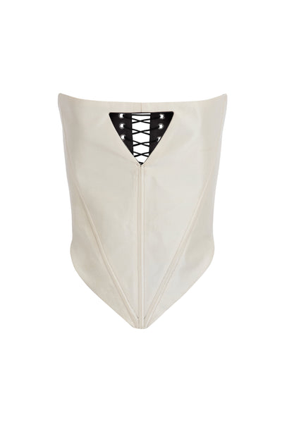 White vamp corset