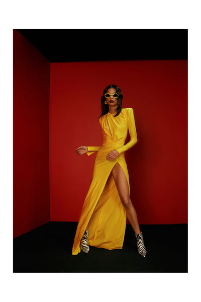 Adriana Super Yellow Dress