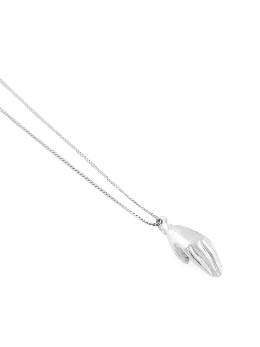 Mini Hands Necklaces - Silver