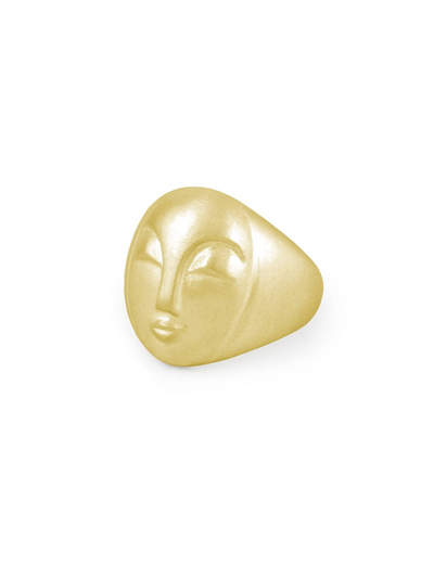 Deco Ring - 18kt Gold Vermeil plated on Sterling Silver
