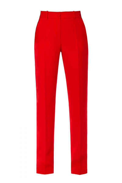 Lesly Fiery Red Suit Trousers