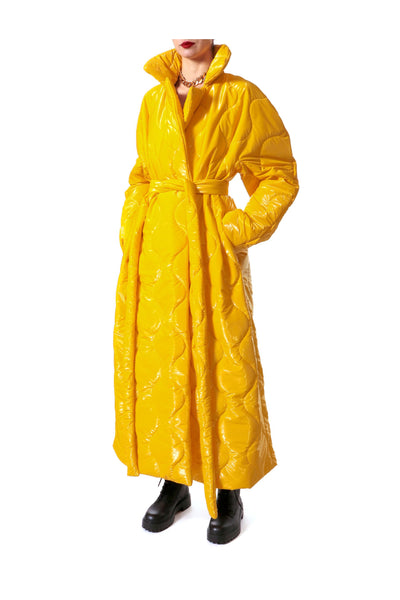 Harlow Super Yellow Quilted Coat