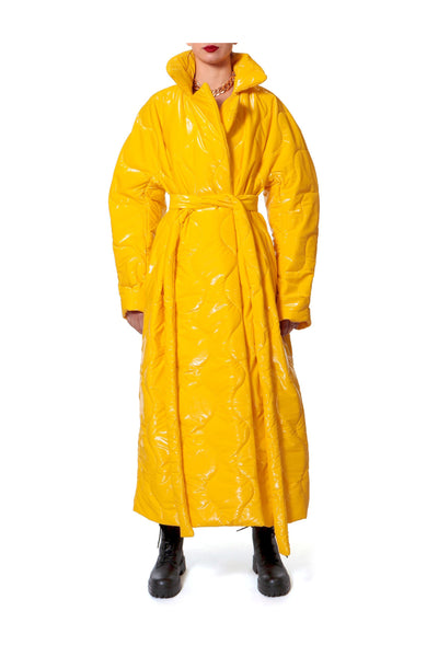 Harlow Super Yellow Quilted Coat