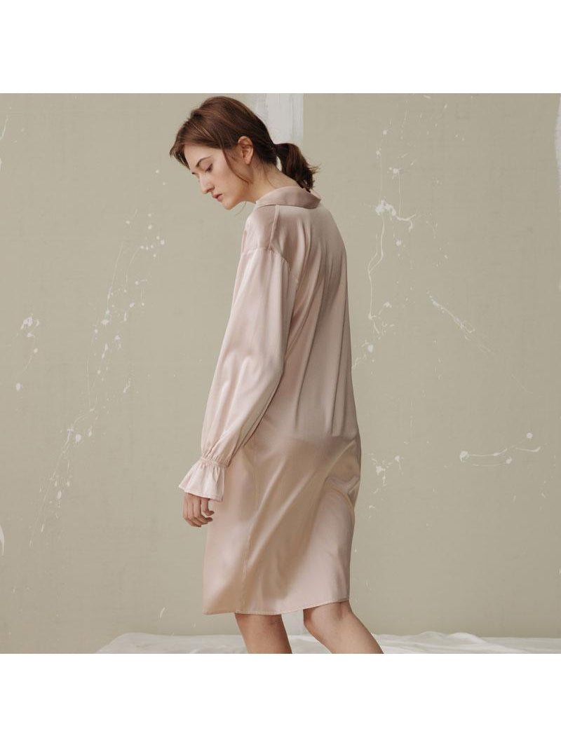 Not Just Pajama | Silk Nightdress - Dry Rose
