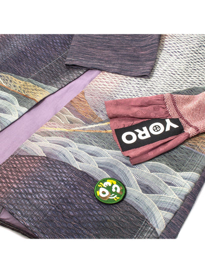4649.REC: Kimono Style Coat with Obi Belt