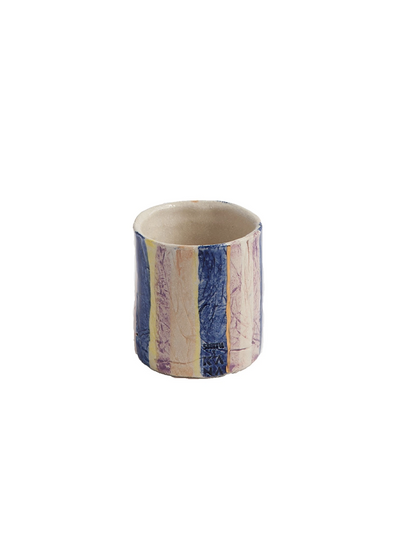 Sabinna Kana Striped ceramic Mug/Vase 