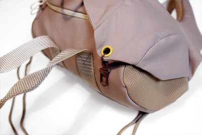 'PETIT BASSIN §5' Belt Bag - Taupe, beige & camel
