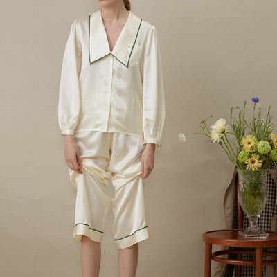 Not Just Pajama | French Style Long Pajama 2-Piece Suit